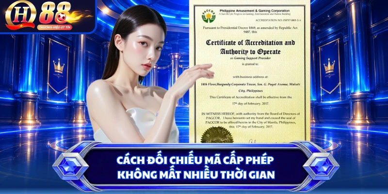 Cách đối chiếu mã cấp phép không mất nhiều thời gian